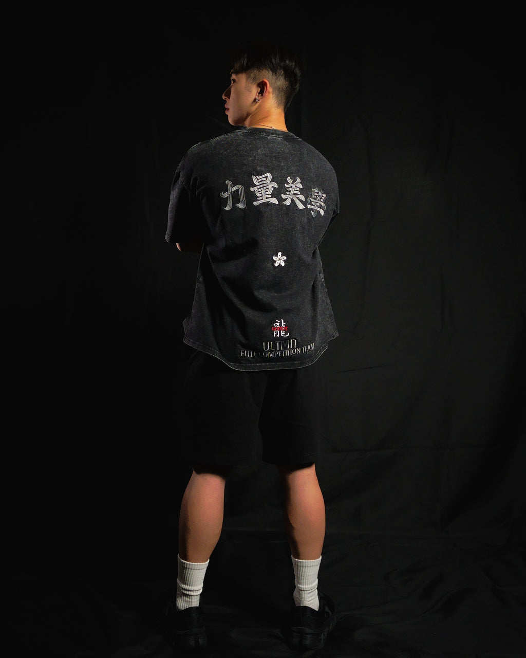 Acid-Wash Oversized Tee - 力量美學